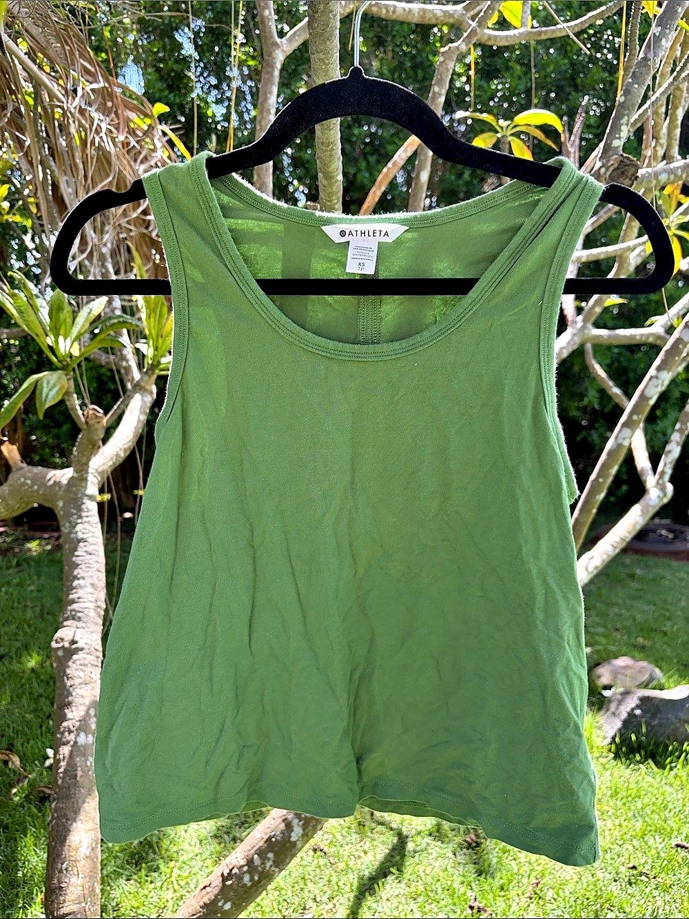 Athleta Green Tank Top Size XS
